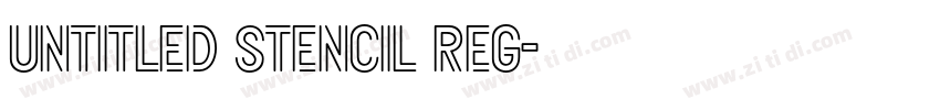 Untitled Stencil Reg字体转换 Untitled Stencil Reg字体转换